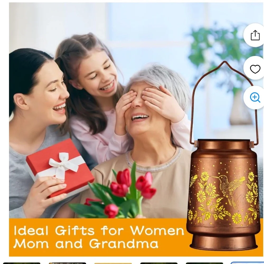 Solar Lanterns Outdoor Copper Lantern